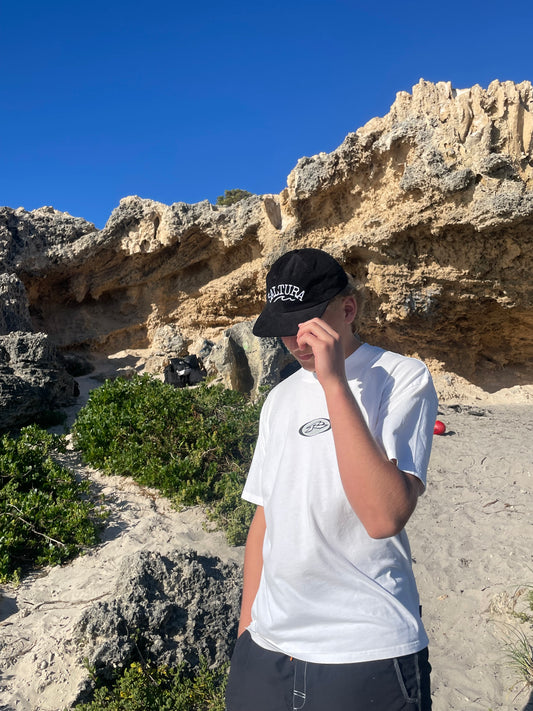 Saltura Black Corduroy Hat