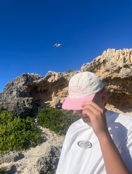 Saltura Baby Pink Corduroy Hat