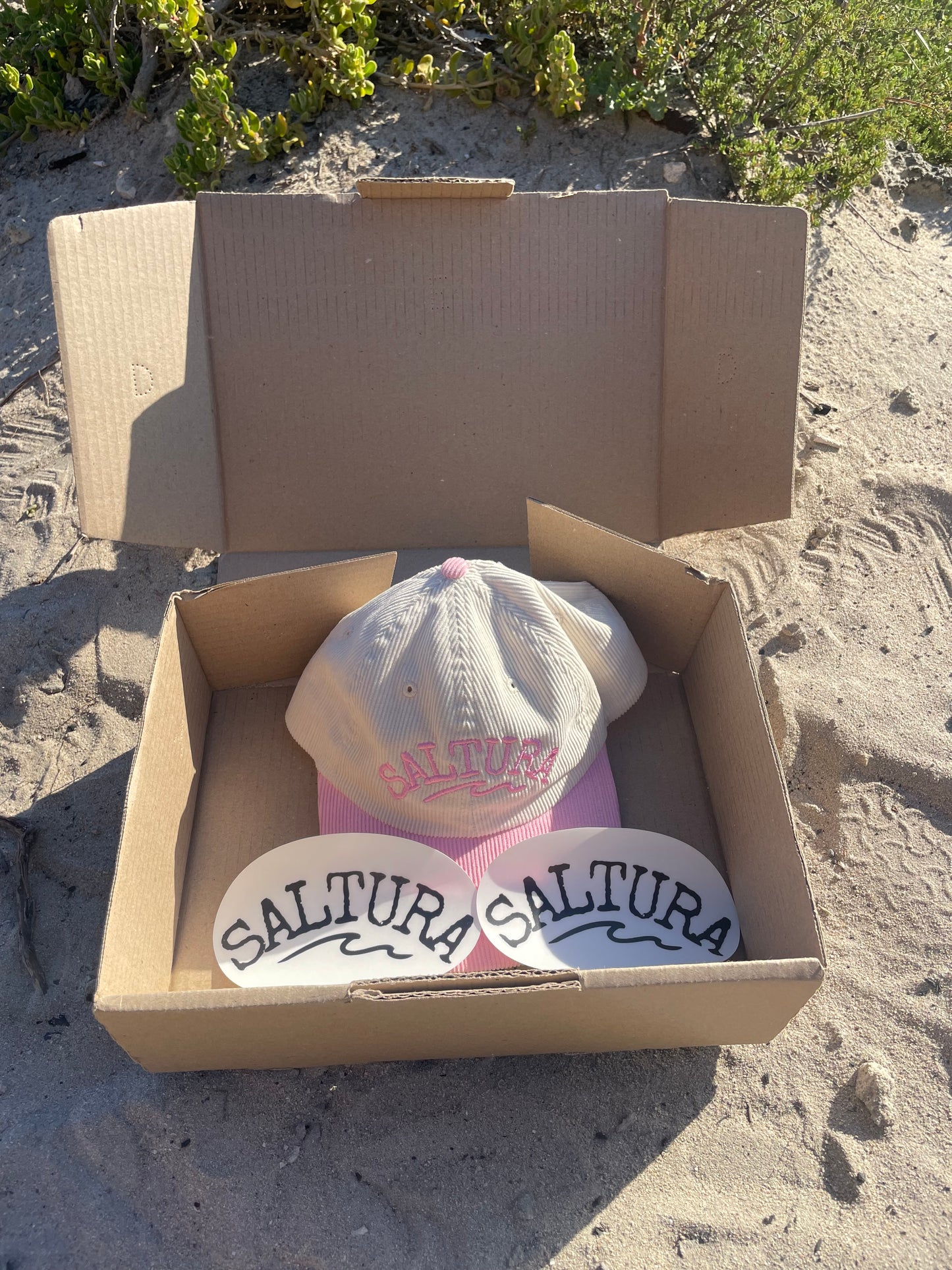 Saltura Baby Pink Corduroy Hat