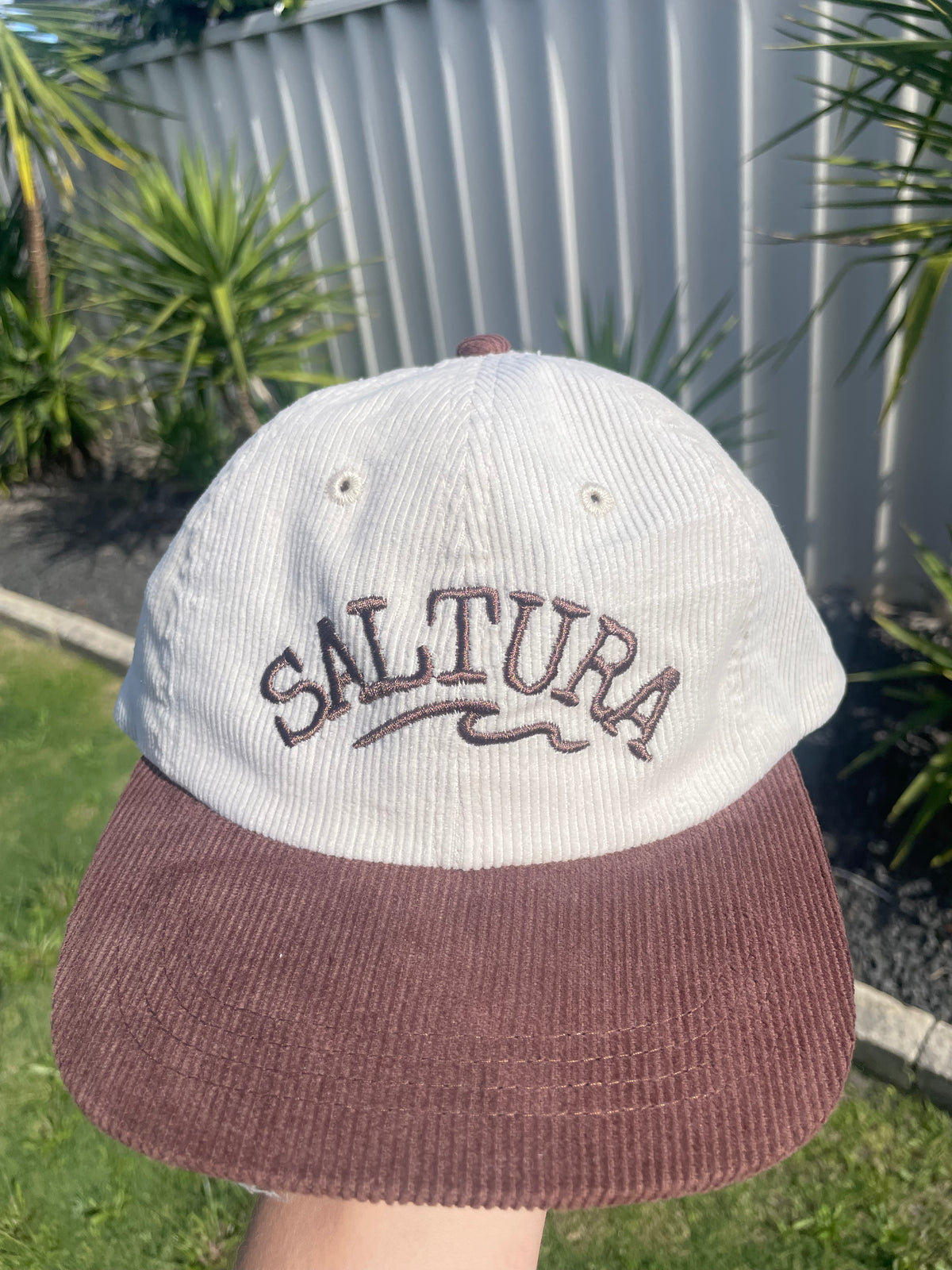 Saltura Brown Corduroy Hat