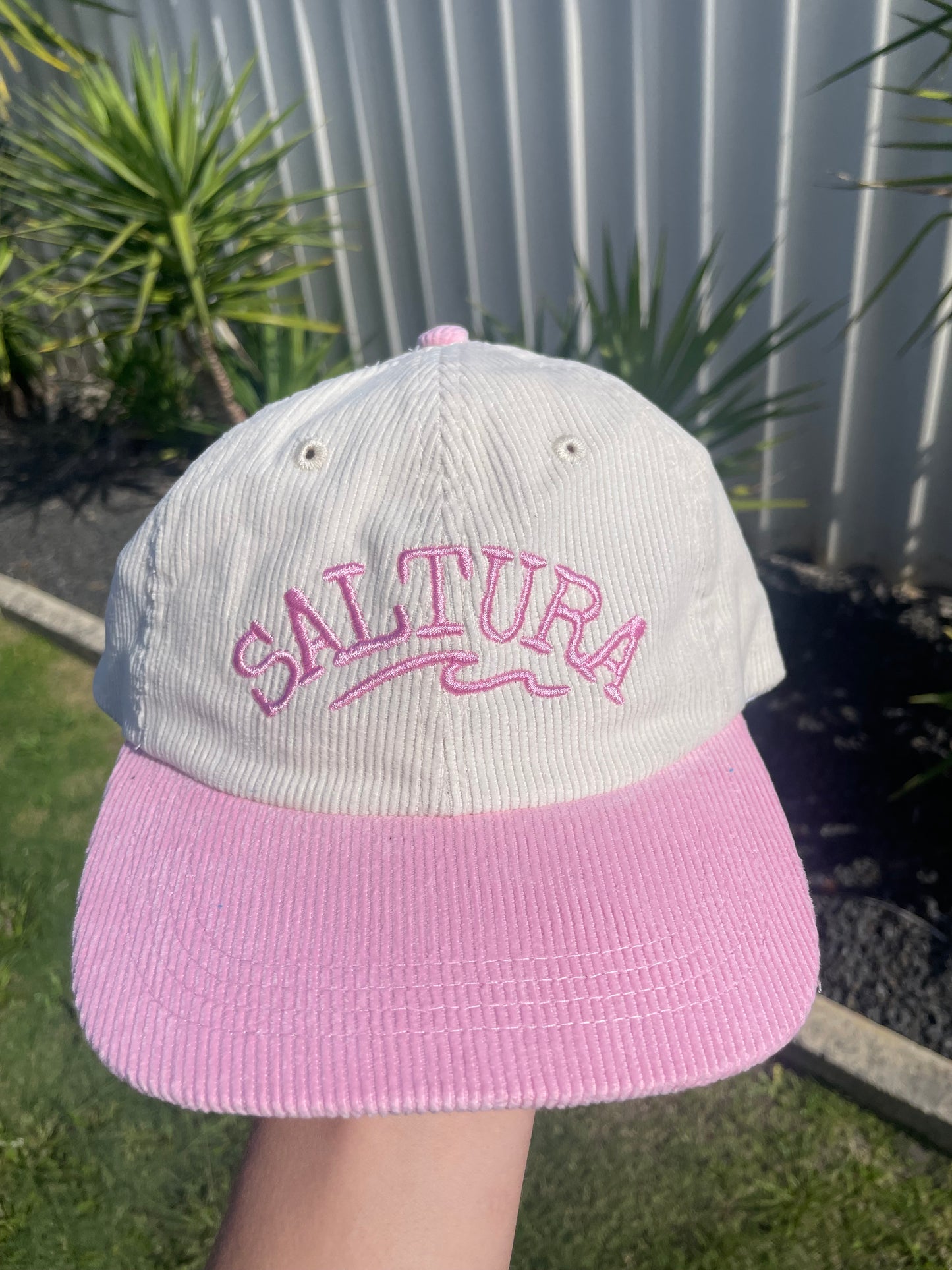 [PRE-ORDER] Saltura Baby Pink Corduroy Hat